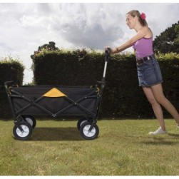 Chariot de Transport pour jardin,Chariot pliable à 4 roues Tissu oxford