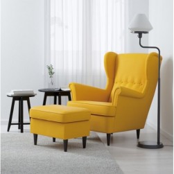 STRANDMON
Fauteuil à oreilles, Skiftebo jaune