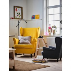 STRANDMON
Fauteuil à oreilles, Skiftebo jaune