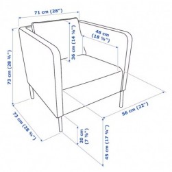 EKERÖ
Fauteuil, Skiftebo jaune