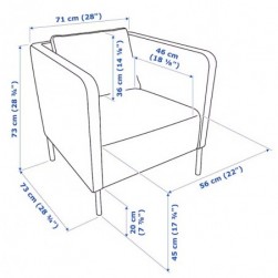 EKERÖ
Fauteuil, Skiftebo orange