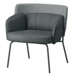 BINGSTA
Fauteuil, Vissle gris foncé-Kabusa gris foncé