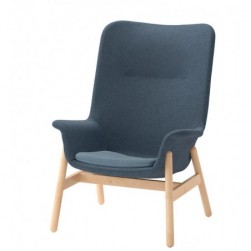 VEDBO
Fauteuil haut, Gunnared bleu