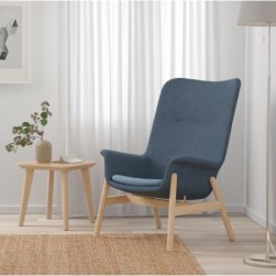 VEDBO
Fauteuil haut, Gunnared bleu