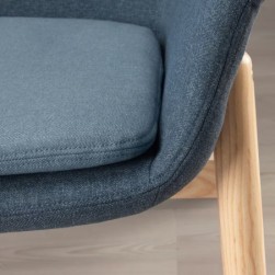 VEDBO
Fauteuil haut, Gunnared bleu