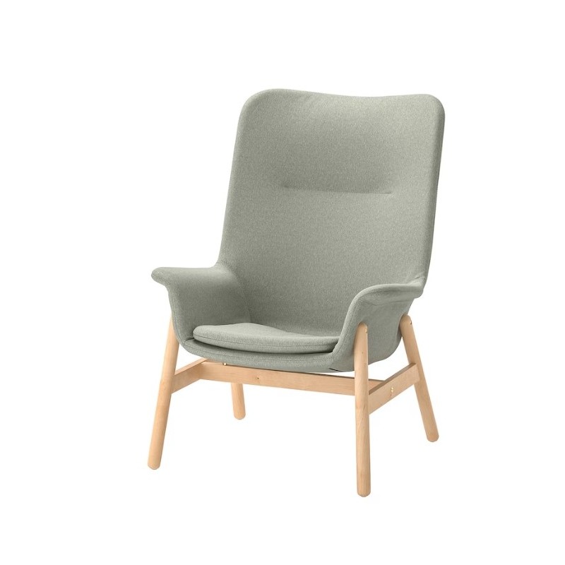 VEDBO
Fauteuil haut, Gunnared vert clair