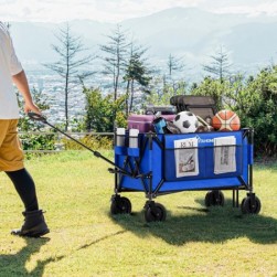 YITAHOME Chariot Pliable 200L Chariot à la Plage 100kg Chariot de Jardin