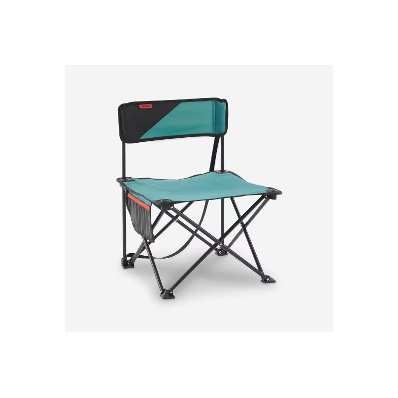 CHAISE BASSE PLIANTE DE CAMPING MH100 Bleue