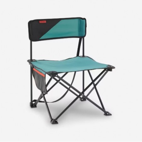 CHAISE BASSE PLIANTE DE CAMPING MH100 Bleue