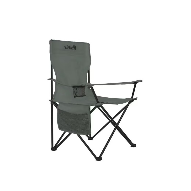 Chaise de camping pliable - Gris