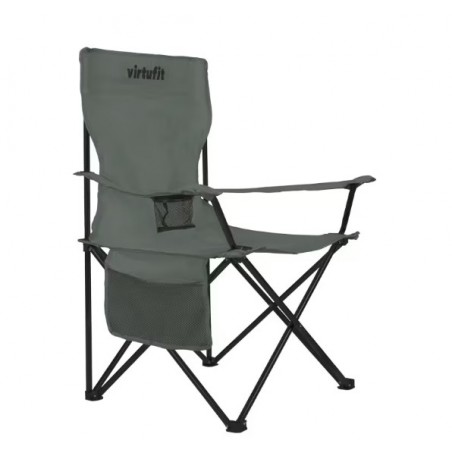 Chaise de camping pliable - Gris