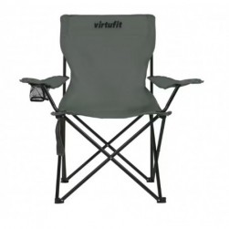 Chaise de camping pliable - Gris