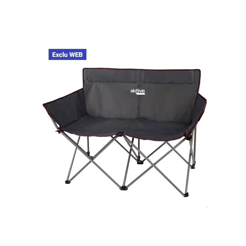 Chaise de camping double pliante Aktive