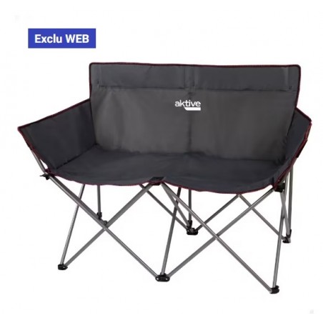 Chaise de camping double pliante Aktive