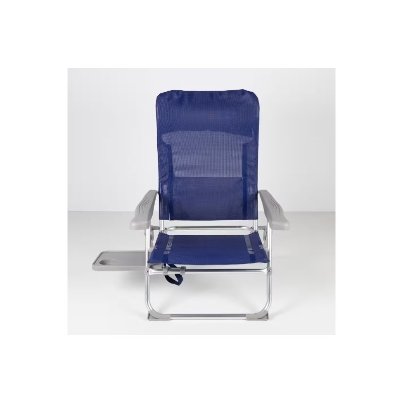 AKTIVE - Chaise Pliante avec Pliage Slim. Chaise de Plage Bleu