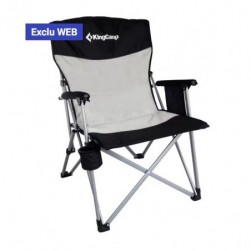 Chaise de camping pliante XL Outdoor Accoudoirs Acier 136 kg