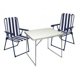 AKTIVE - Ensemble Table Pliante et 2 Chaises Pliantes