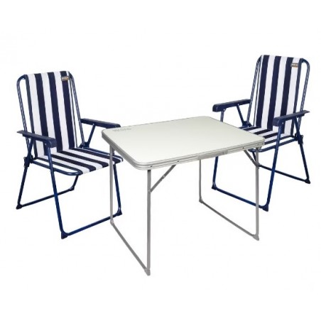 AKTIVE - Ensemble Table Pliante et 2 Chaises Pliantes