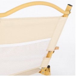 AKTIVE - Chaise Pliante Glamping Basse avec Poignées de Transport