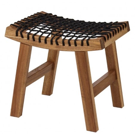 STACKHOLMEN Tabouret, extérieur, teinté brun clair