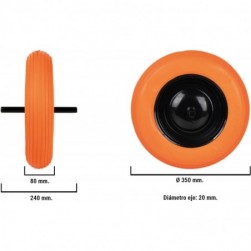 Cofan Roue increvable de Chantier avec tiges Ø20 mm