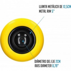 Ferrestock Roue pleine increvable - Jaune