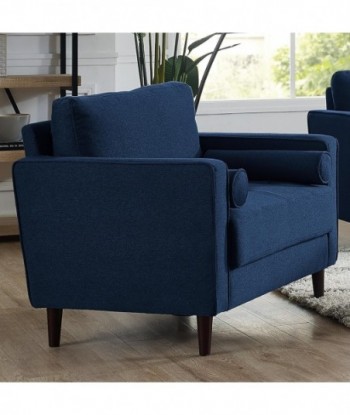 Fauteuil Lexington de Lifestyle Solutions, bleu marine