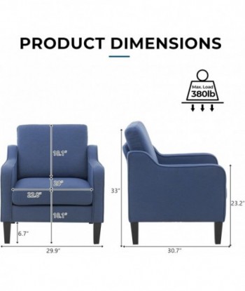 VINGLI Fauteuil d'appoint moderne du milieu du siècle