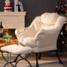 Hollyhome fauteuil scandinave fauteuil velours Lounge canape chaise